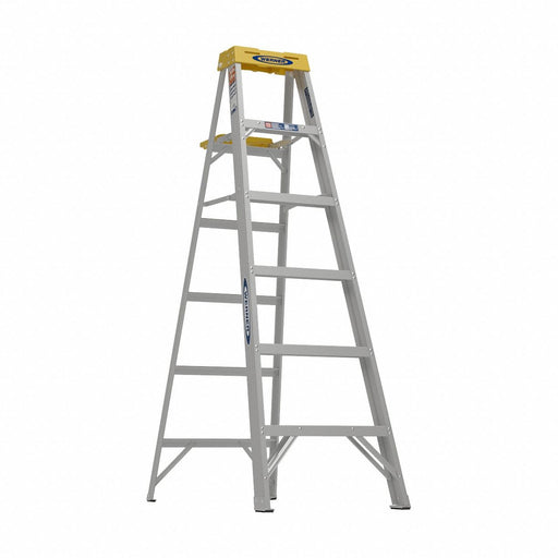 Stepladder Aluminum 6 ft H 300 lb Cap.