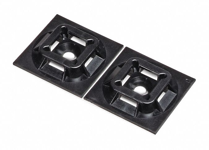 Cable Tie Mount Adh 1.5x1.5in Bl PK50
