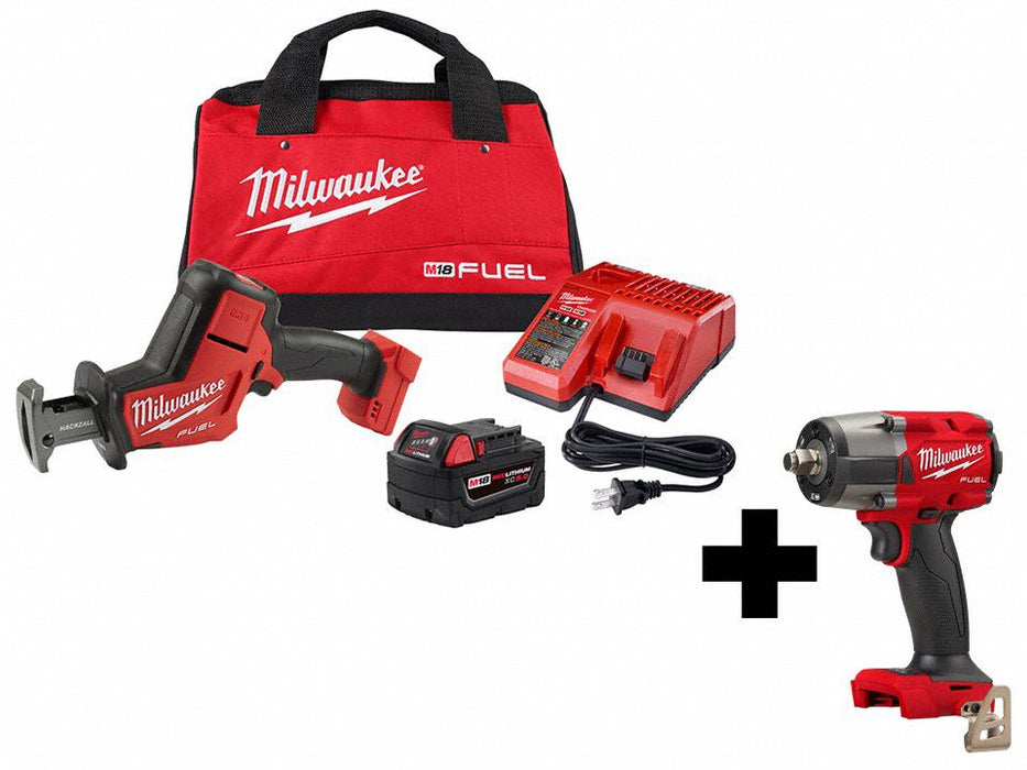 M18 Hackzall Kit and 1/2 Impact Wrench