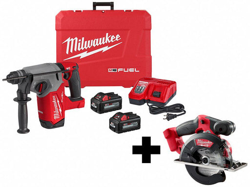 M18 Rotary Hmr Kit and Metal Circ Saw