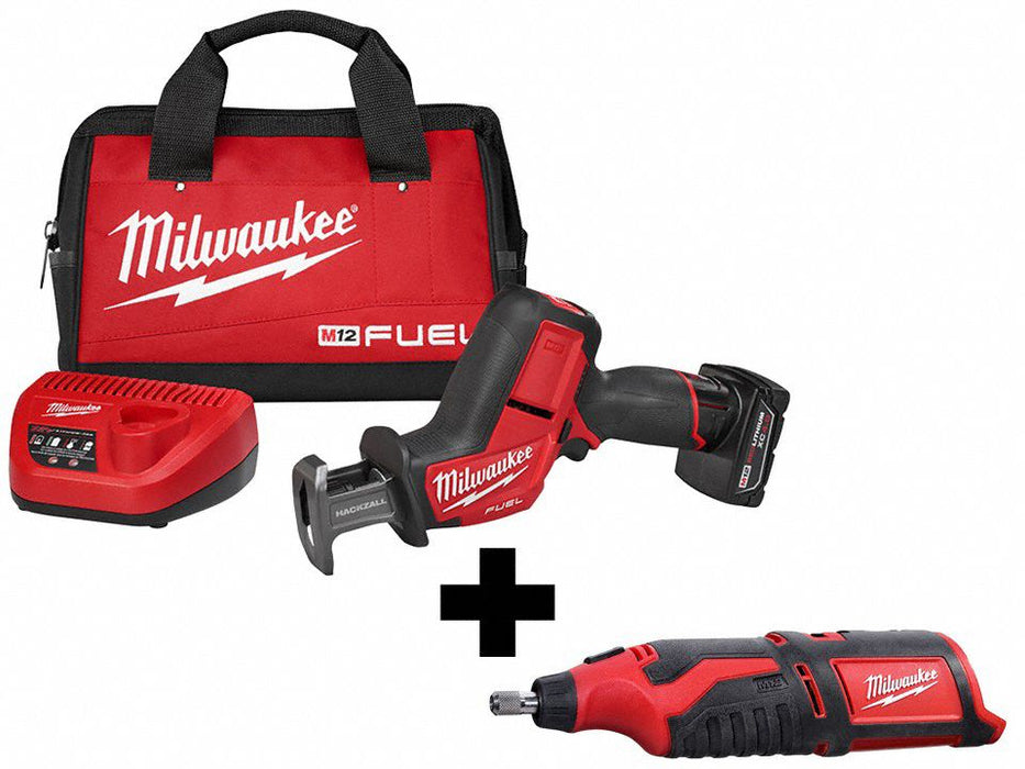 M12 Hackzall Recip Kit and Rotary Tool
