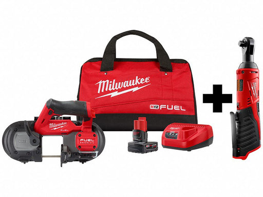 M12 Band Saw Kit and M12 3/8 Ratchet