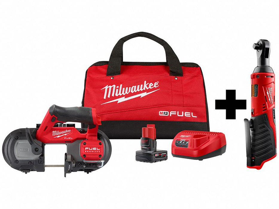 M12 Band Saw Kit and M12 3/8 Ratchet