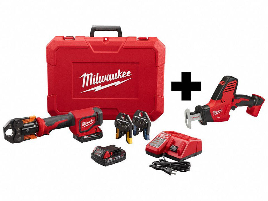 M18 Press Tool Kit and Recip Hackzall