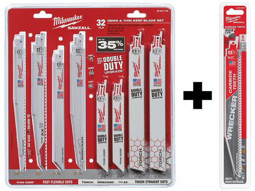 SAWZALL Blade Set 32Pc w 9 6 TPI 1PK
