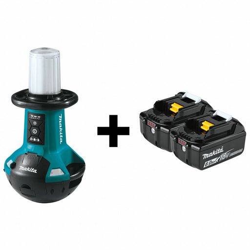 JobsiteLightKit LED 5 500lm (2)6.0Ah