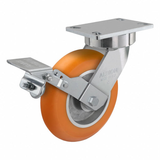 Plate Caster Swivel Polyurethane 9 1/2 H