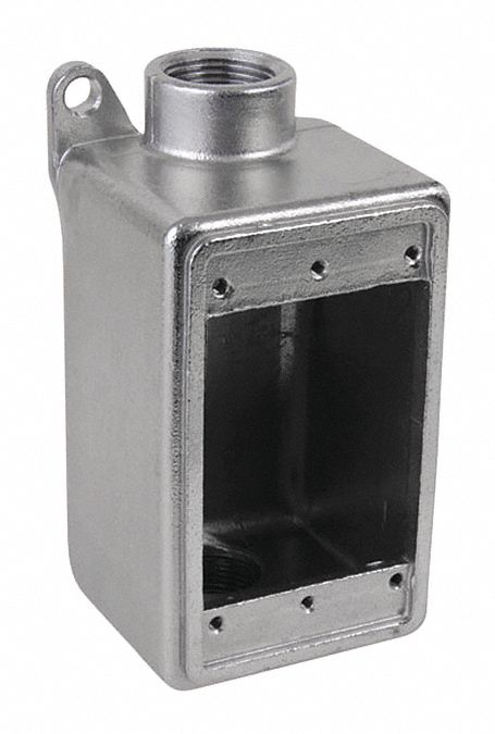 Weatherproof Box 2Inlet 2.67 x6.3 x2.83 