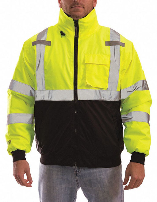 Large Bomber Jacket Hi-Vis Yellow/Green