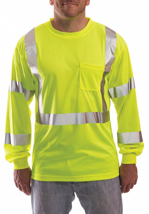 Hi-Vis T-Shirt Long Sleeve Lime 4XL