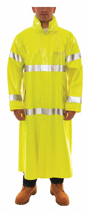 E2067 Flame Resistant Rain Coat Yellow/Green M