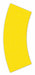 Floor Tape Yellow 2 1/2 inx6 in Arc PK25