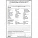 Vehicle Inspection Form 3 Ply W/Carbon