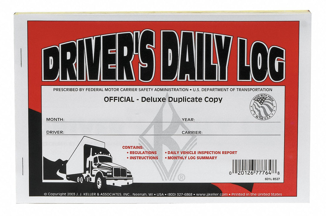 Simplified Drivers Logbook w/Carbon