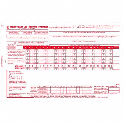Canadian Drivers Logbook w/Carbon
