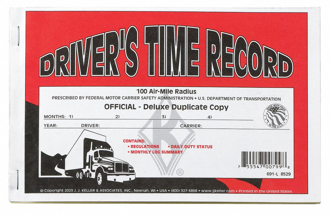 Drivers Exempt Log w/Carbon