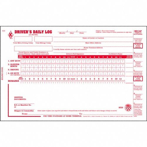 Drivers Logbook Carbonless