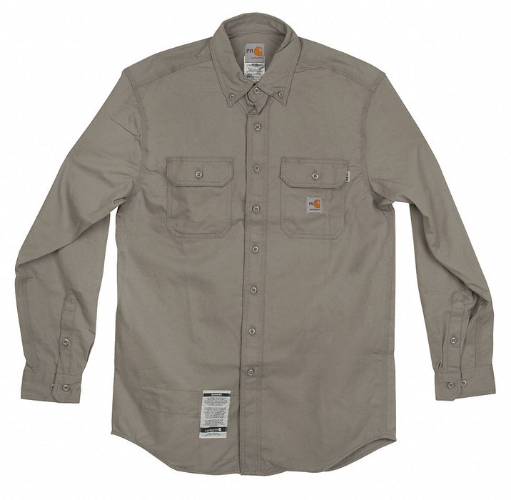 FR Long Sleeve Shirt Twill Gray LT