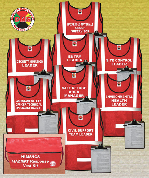 Safety Vest Red Hazmat Universal