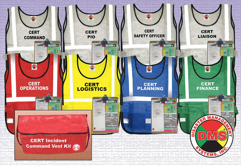 Safety Vest Assorted CERT Universal