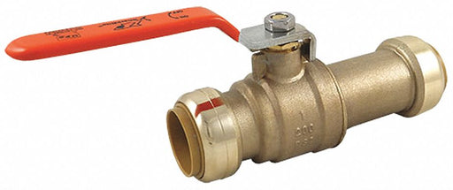 Manual 2-Way Ball Valve Push Brass