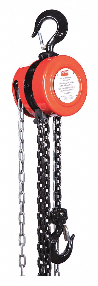 K8974 Manual Chain Hoist 2000 lb Lift 20 ft.