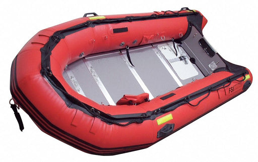 Transom Style Rescue Boat Red 16 ft .