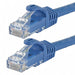 M3397 Patch Cord Cat 6 Flexboot Blue 0.5 ft.