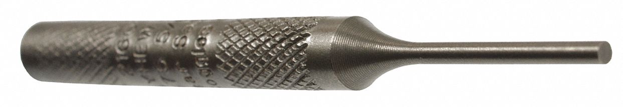 Pin Punch Steel 4in.L 1/4in. Tip
