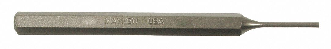 Pin Punch Steel 7-7/8in.L 3/8in. Tip