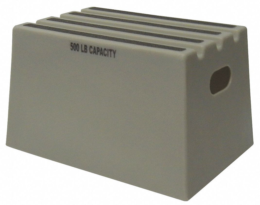 J4023 Step Stand 1 Step Plastic Gray