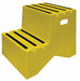 J4024 Step Stand 2 Steps Polyethylene Yellow