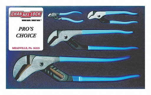 Tongue and Groove Plier Set Dipped 4Pcs.
