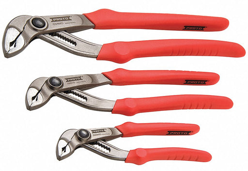 Lock Joint Pliers Set 3 pcs. Ergonomic