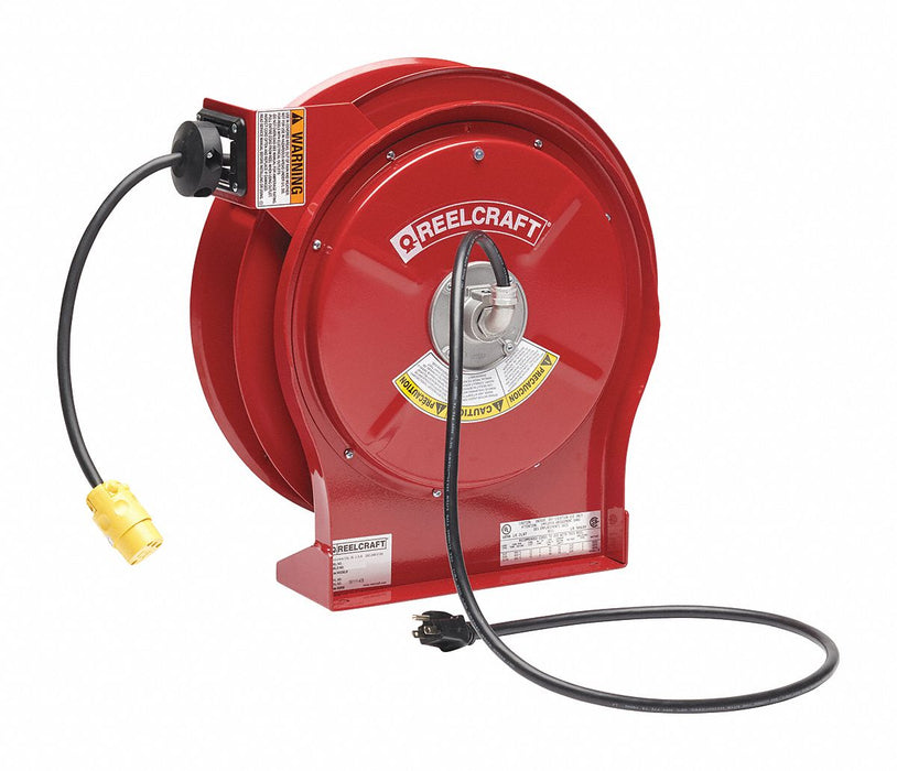 Extension Cord Reel Red 50 ft 12 AWG
