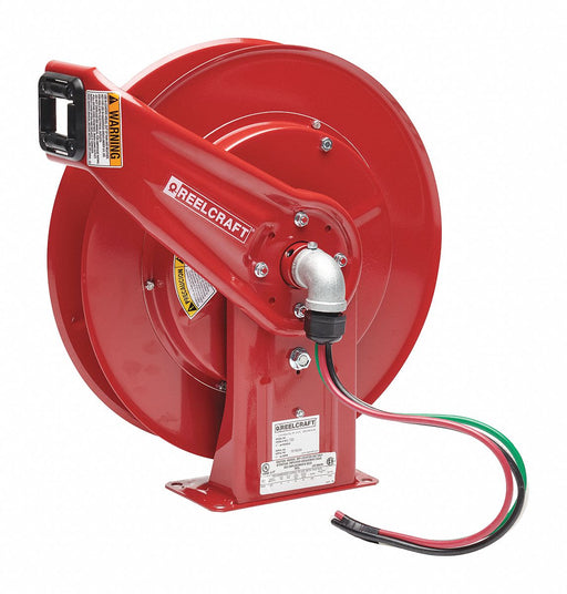 Cord Storage Reel Red Steel
