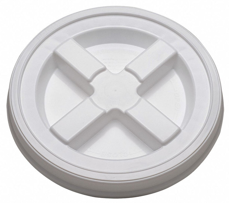 Pail Lid 12 in OD Plastic White