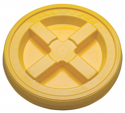 Plastic Pail Lid Yellow HDPE