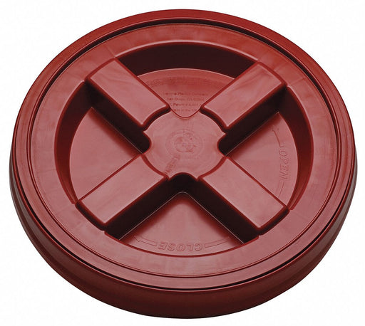 Plastic Pail Lid Red HDPE