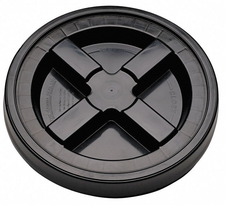 Plastic Pail Lid Black HDPE