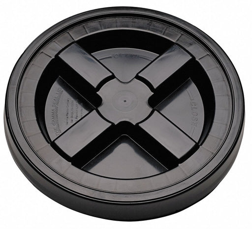 Pail Lid 12 in OD Plastic Black
