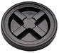 Plastic Pail Lid Black HDPE
