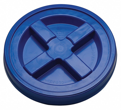 Plastic Pail Lid Blue HDPE