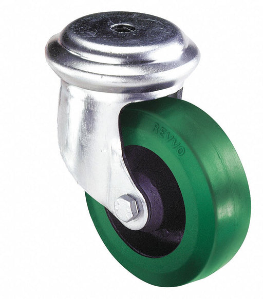 Bolt-Hole Caster 4 dia Swivel Rubber
