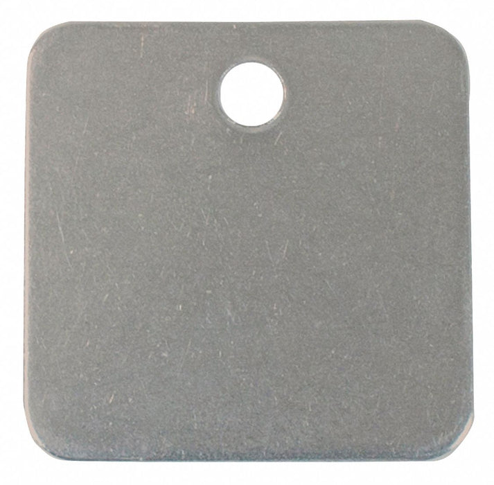 Blank Tag Alum 1 1/4in H 1 1/4in W PK100
