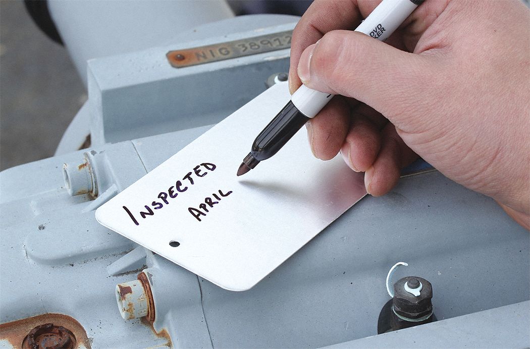 Write-On Tags Aluminum 5X3 PK100