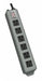 Outlet Strip Gray 12-1/2 in 6 Outlets