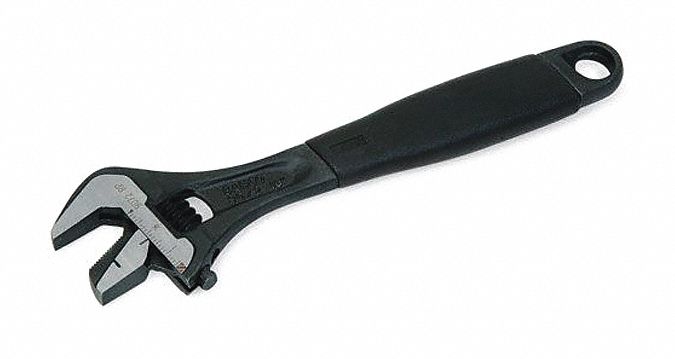 Adj./Pipe Wrench 10 1-1/4 Cap. Black