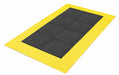 Antifatigue Mat Black YllwBrdr 3x10ft