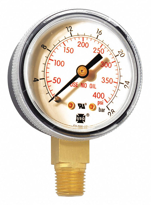 K4563 Pressure Gauge 0 to 400 psi 0 to 28 Bar